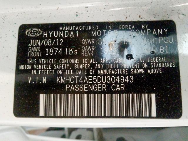 2013 HYUNDAI ACCENT GLS KMHCT4AE5DU304943