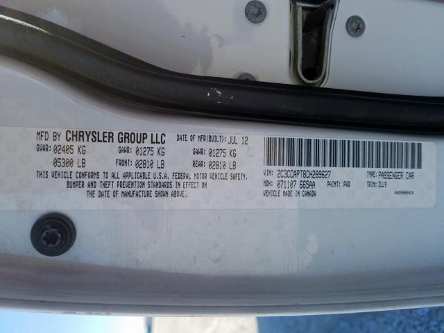 2012 CHRYSLER 300C LUXUR 2C3CCAPT8CH289627