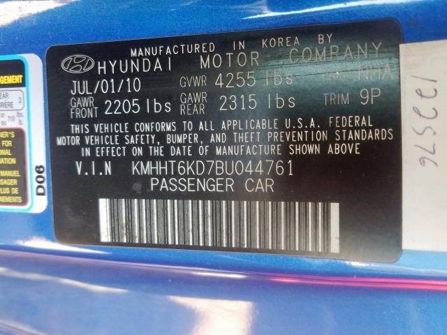 2011 HYUNDAI GENESIS CO KMHHT6KD7BU044761