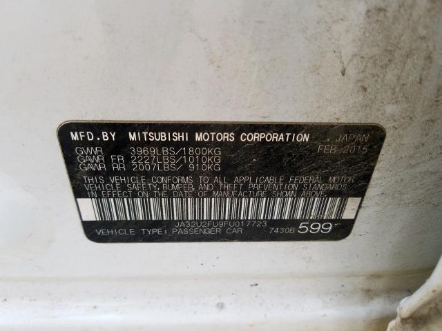 2015 MITSUBISHI LANCER ES JA32U2FU9FU017723