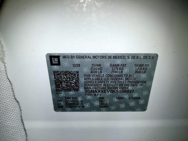 2019 CHEVROLET EQUINOX PR 3GNAXXEV6KS556927