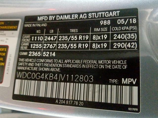 2018 MERCEDES-BENZ GLC 300 4M WDC0G4KB4JV112803