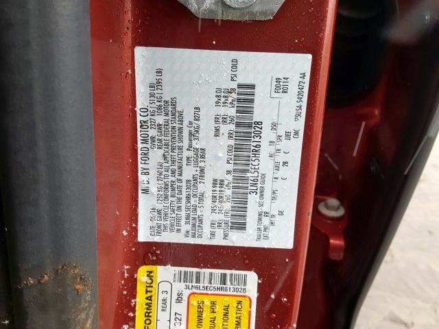 2017 LINCOLN MKZ RESERV 3LN6L5EC5HR613028
