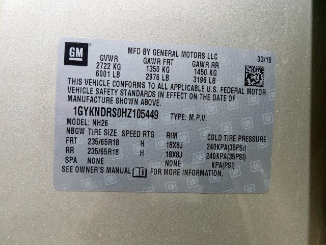 1GYKNDRS0HZ105449
