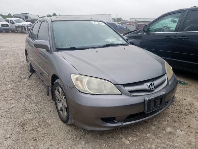 Salvage cars for sale at Houston, TX auction: 2004 Honda Civic EX