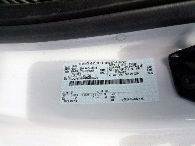 2017 FORD F550 SUPER DUTY, 1FDUF5GT8HDA07579 - 10