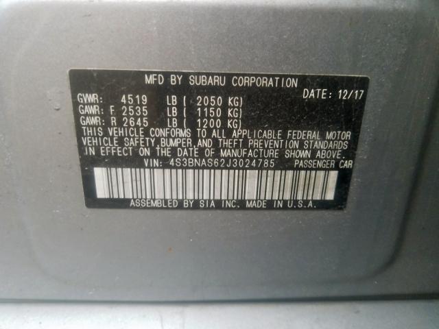 2018 SUBARU LEGACY SPO 4S3BNAS62J3024785