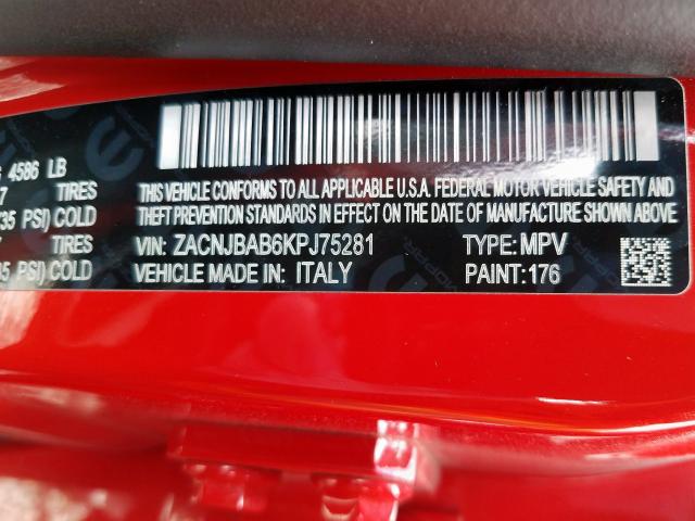 2019 JEEP RENEGADE S ZACNJBAB6KPJ75281