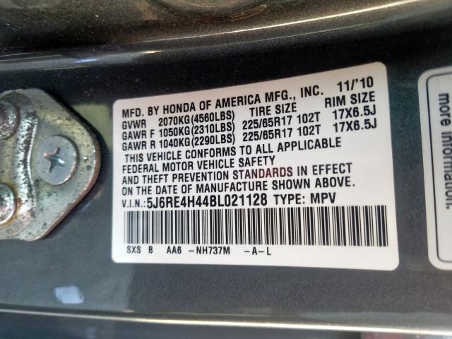 2011 HONDA CR-V SE 5J6RE4H44BL021128