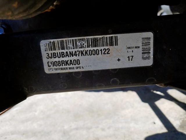 2019 CAN-AM DEFENDER M 3JBUBAN47KK000122