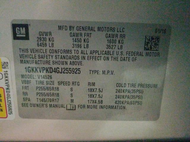 2016 GMC ACADIA SLE 1GKKVPKD4GJ255925