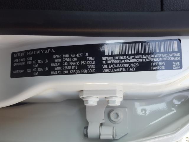 2019 JEEP RENEGADE L ZACNJABB7KPJ78229