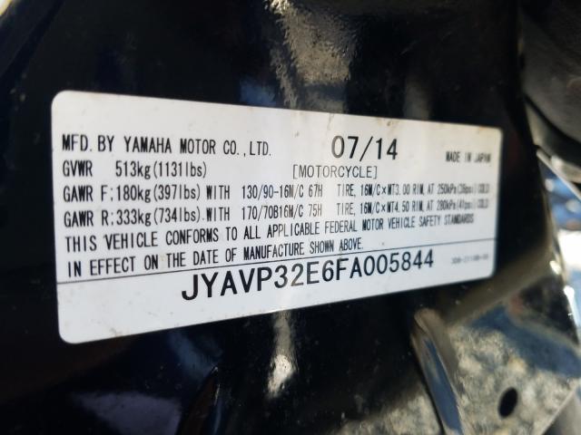 2015 YAMAHA XVS1300 CT JYAVP32E6FA005844