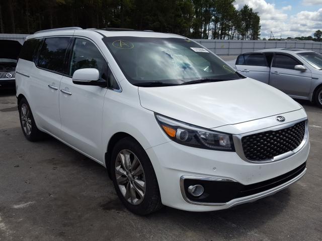 Kia Sedona Minivan 2016 белая