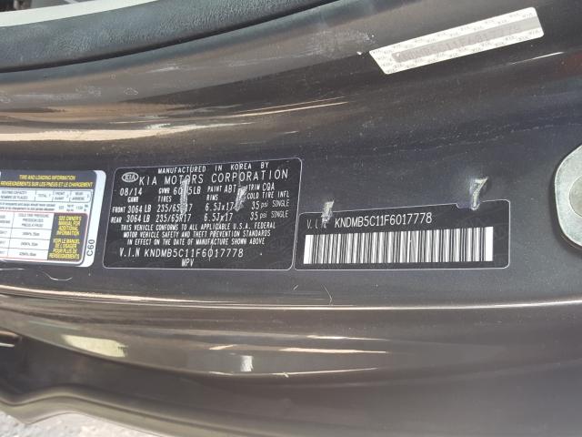 2015 KIA SEDONA LX KNDMB5C11F6017778