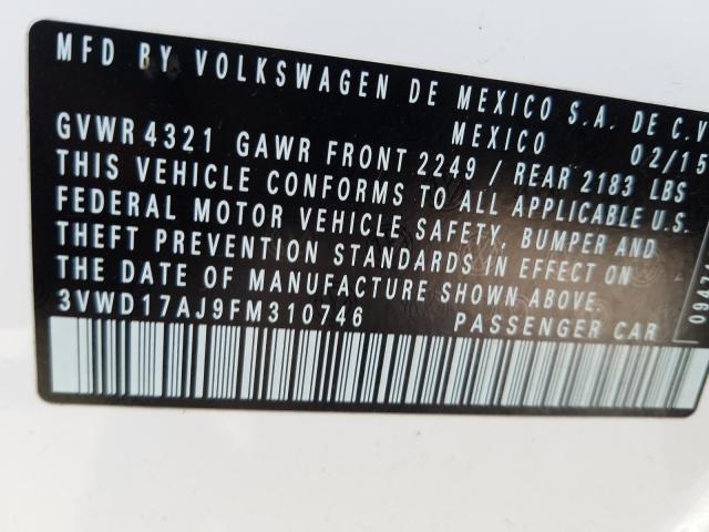 Фото: 3VWD17AJ9FM310746 - 10