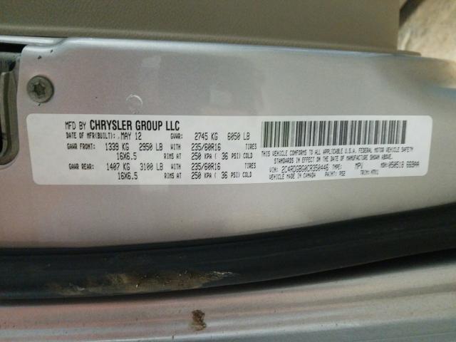 2012 DODGE GRAND CARA 2C4RDGBG0CR350446