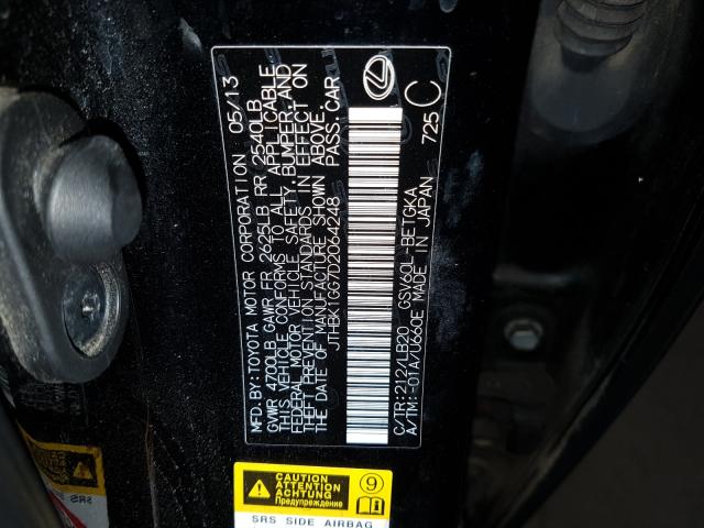 2013 LEXUS ES 350 JTHBK1GG7D2064248