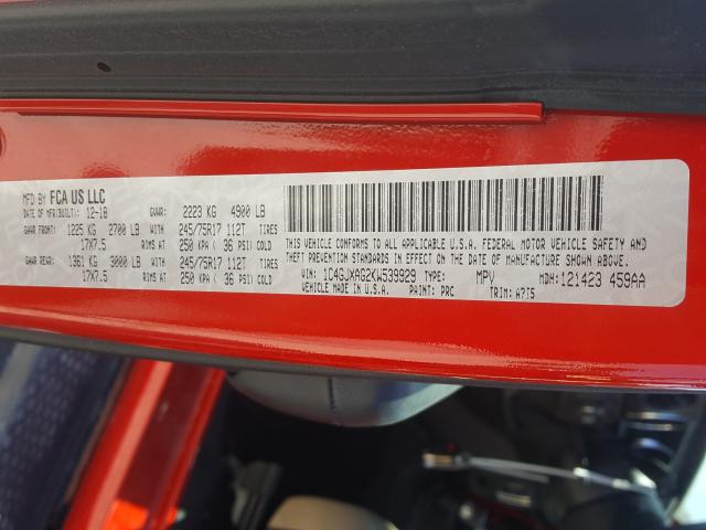 2019 JEEP WRANGLER S 1C4GJXAG2KW539929