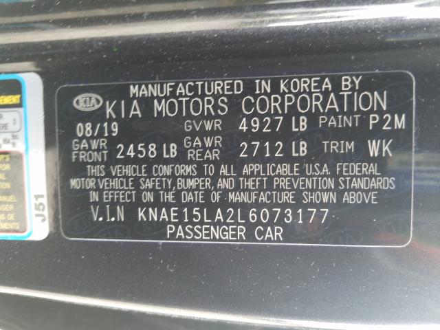 2020 KIA STINGER KNAE15LA2L6073177