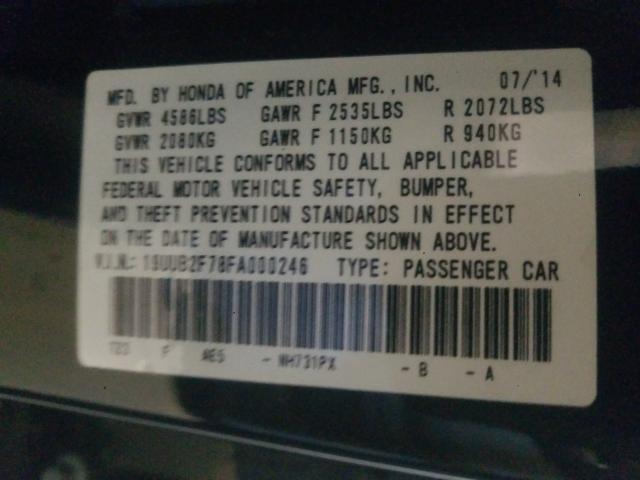 2015 ACURA TLX ADVANC 19UUB2F78FA000246
