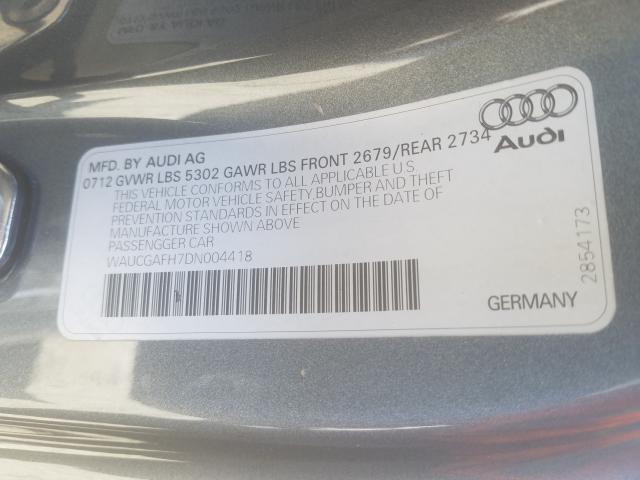 2013 AUDI S5 PREMIUM WAUCGAFH7DN004418