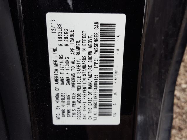 2016 HONDA ACCORD LX- 1HGCT1B33GA005166