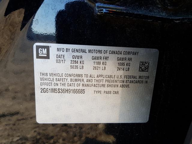 2017 CADILLAC XTS LUXURY 2G61M5S36H9166685