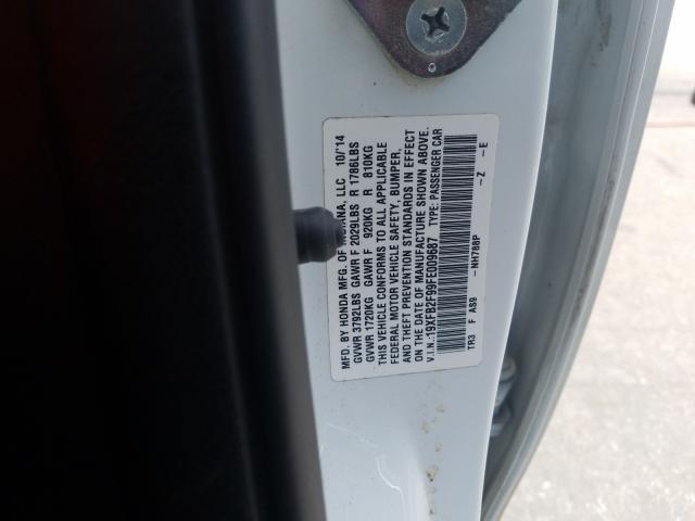 2015 HONDA CIVIC EXL 19XFB2F99FE009687