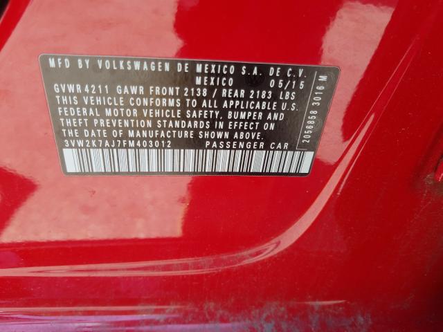 VIN 1G1RC6S5XGU123925 2016 Chevrolet Volt, LT no.10