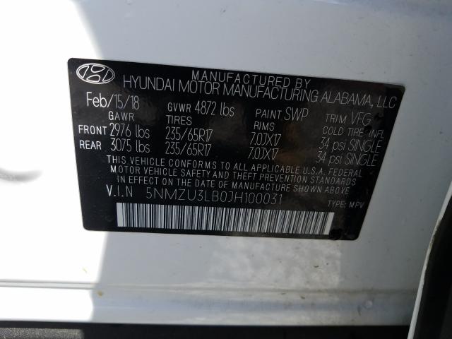 VIN 5TDCZRBH4LS506569 2020 Toyota Highlander, L no.10