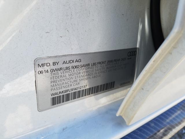 2015 AUDI S4 PRESTIG WAUMGBFL5FA012137