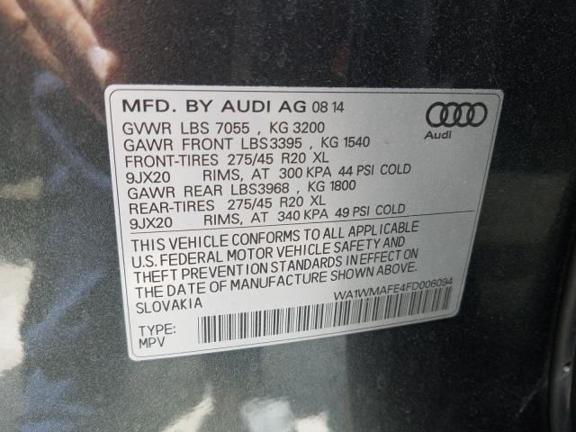 2015 AUDI Q7 TDI PRE WA1WMAFE4FD006094