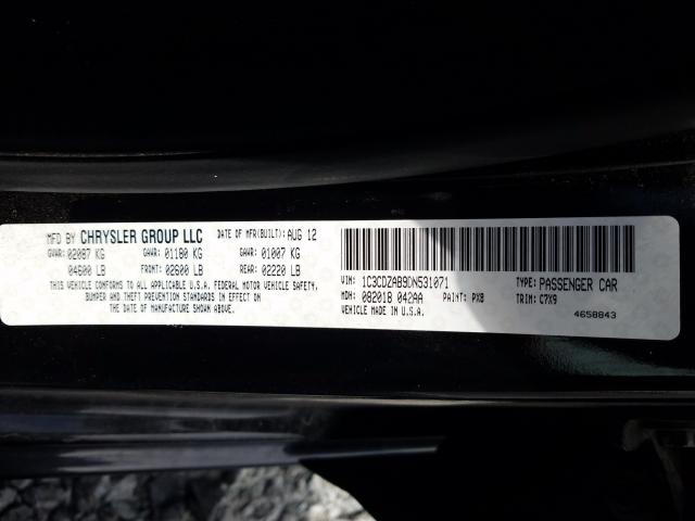 2013 DODGE AVENGER SE 1C3CDZAB9DN531071