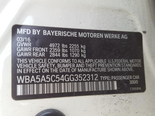 2016 BMW 528 I WBA5A5C54GG352312
