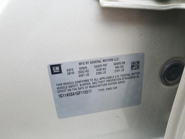 2016 CHEVROLET MALIBU LIM 1G11A5SA1GF115517