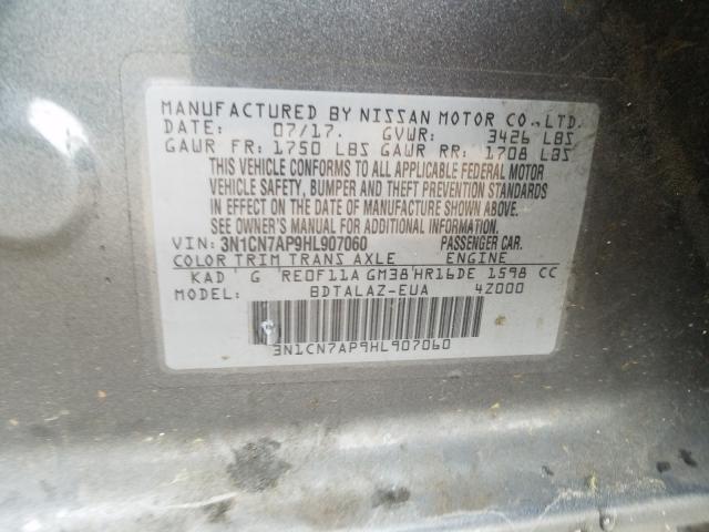 2017 NISSAN VERSA 3N1CN7AP9HL907060