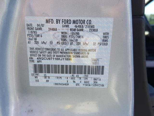 VIN 5TDGZRBH0MS064831 2021 Toyota Highlander, Xle no.10