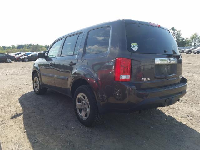 2012 HONDA PILOT LX 5FNYF4H23CB052596