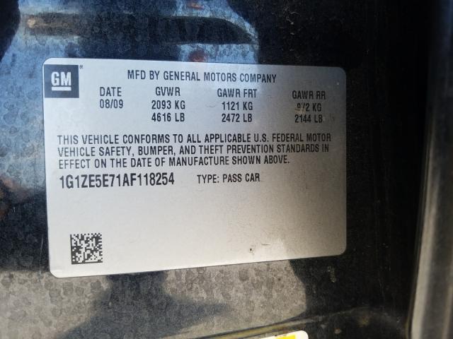 2010 CHEVROLET MALIBU LTZ 1G1ZE5E71AF118254