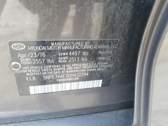 2016 HYUNDAI SONATA SPO 5NPE34AF3GH432294