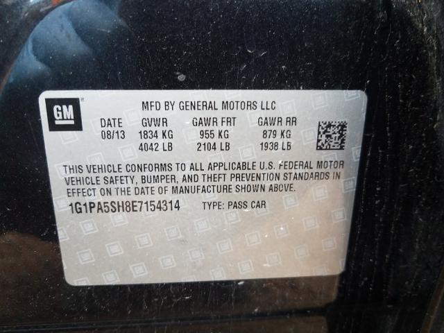2014 CHEVROLET CRUZE LS 1G1PA5SH8E7154314