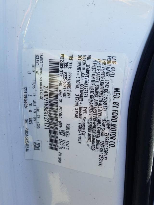 2011 FORD CROWN VICT 2FABP7EV8BX127171