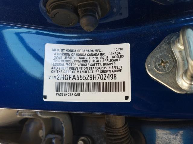 VIN 4S3BNBA66F3008278 2015 Subaru Legacy, 2.5I no.10