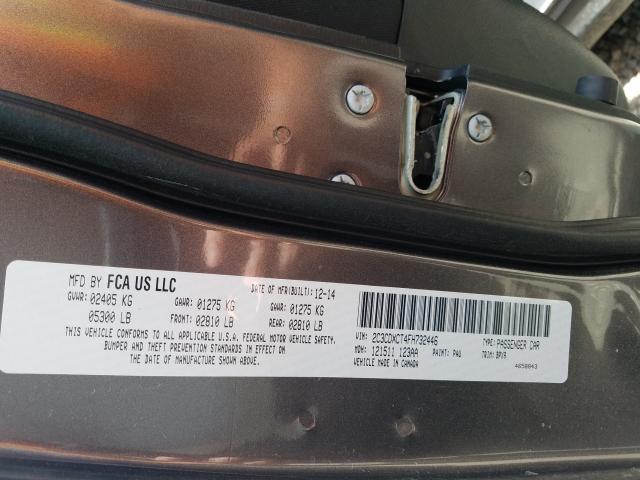 2015 DODGE CHARGER R/ 2C3CDXCT4FH732446