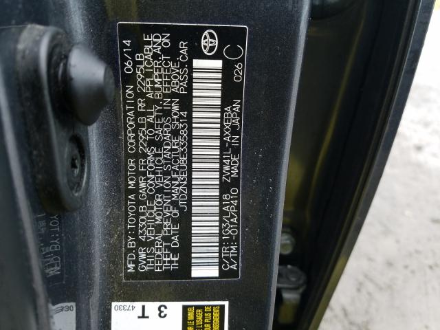 2014 TOYOTA PRIUS V JTDZN3EU8E3358314