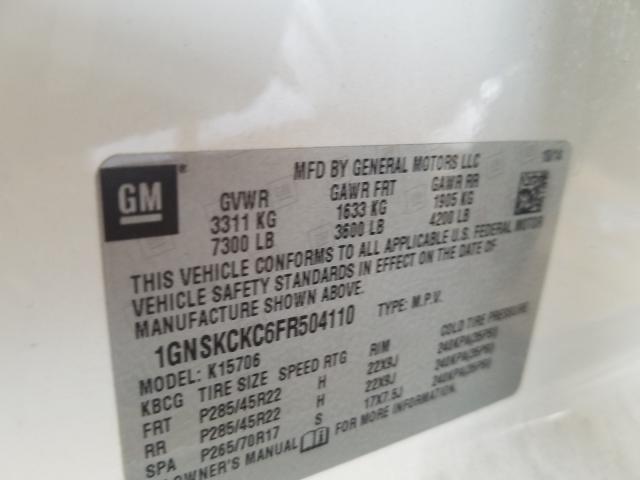 2015 CHEVROLET TAHOE K150 1GNSKCKC6FR504110