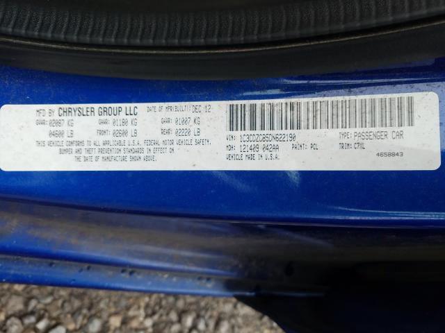 2013 DODGE AVENGER SX 1C3CDZCB5DN622190