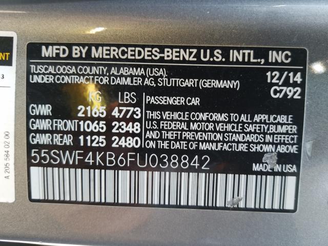 2015 MERCEDES-BENZ C300 4MATI 55SWF4KB6FU038842