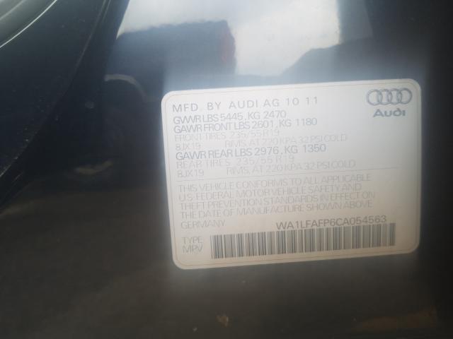 WA1LFAFP6CA054563 Audi Q5 2012. Фото: 9